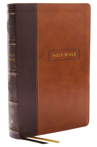 Cover image for 9781400331123 - KJV Holy Bible with 73,000 Center-Column Cross References, Brown Leathersoft, Red Letter, Comfort Print (Thumb Indexed): King James Version