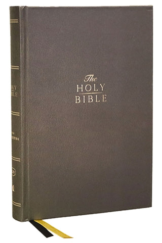 Cover image for 9781400331710 - KJV Holy Bible with Apocrypha and 73,000 Center-Column Cross References, Hardcover, Red Letter, Comfort Print: King James Version