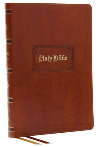 Cover image for 9781400332281 - KJV Holy Bible: Giant Print Thinline Bible, Tan Leathersoft, Red Letter, Comfort Print: King James Version (Vintage Series)