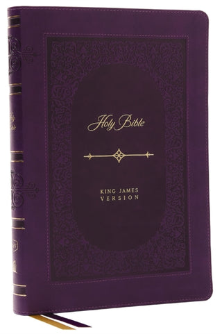 Cover image for 9781400332311 - KJV Holy Bible: Giant Print Thinline Bible, Purple Leathersoft, Red Letter, Comfort Print: King James Version (Vintage Series)