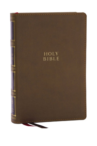 Cover image for 9781400333127 - KJV Holy Bible: Compact Bible with 43,000 Center-Column Cross References, Brown Leathersoft, Red Letter, Comfort Print: King James Version