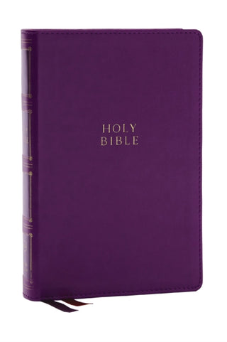 Cover image for 9781400333172 - KJV Holy Bible: Compact Bible with 43,000 Center-Column Cross References, Purple Leathersoft, Red Letter, Comfort Print (Thumb Indexing): King James Version