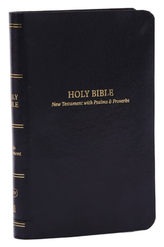 Supplemental image for 9781400334841 - KJV Holy Bible: Pocket New Testament with Psalms and Proverbs, Black Leatherflex, Red Letter, Comfort Print: King James Version