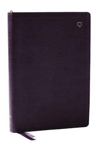 Cover image for 9781400334902 - NET Bible, Large Print Thinline with Cross References, Purple Leathersoft, Comfort Print