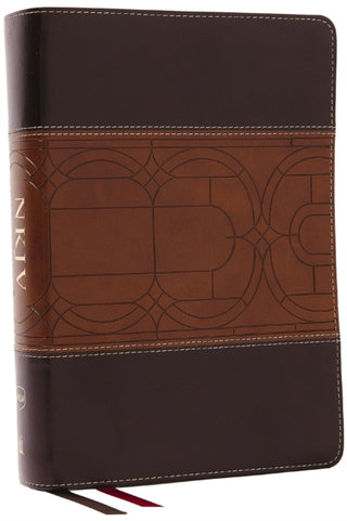 Cover image for 9781400335282 - NKJV Study Bible, Leathersoft, Brown, Full-Color, Comfort Print