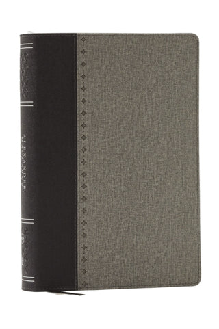 Cover image for 9781400335978 - Alexander Maclaren Study Bible: Encouragement and Insights for a Christ-Centered Life (NKJV, Black/Gray Leathersoft, Comfort Print, Thumb Indexed)