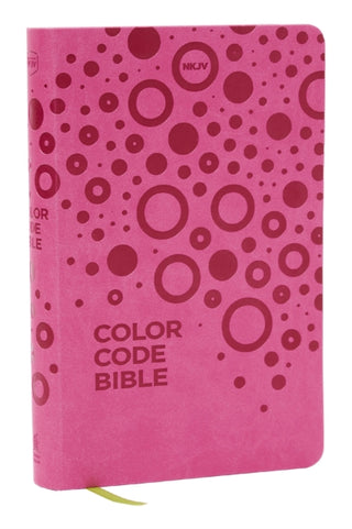 Cover image for 9781400336012 - NKJV, Color Code Bible for Kids, Pink Leathersoft, Comfort Print