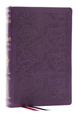 Cover image for 9781400337941 - RSV Personal Size Bible with Cross References, Purple Leathersoft, Thumb Indexed, (Sovereign Collection)