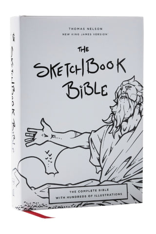 Cover image for 9781400339471 - The Sketchbook Bible: The Complete Bible with Hundreds of Illustrations (NKJV, Hardcover, Red Letter, Comfort Print)