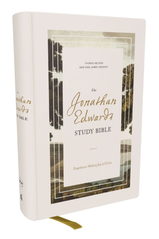 Cover image for 9781400339532 - The Jonathan Edwards Study Bible: Experience Abiding Joy in Christ (NKJV, Hardcover, Red Letter, Comfort Print)