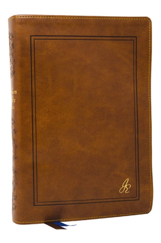 Cover image for 9781400339556 - The Jonathan Edwards Study Bible: Experience Abiding Joy in Christ (NKJV, Brown Leathersoft, Red Letter, Comfort Print, Thumb Indexed)