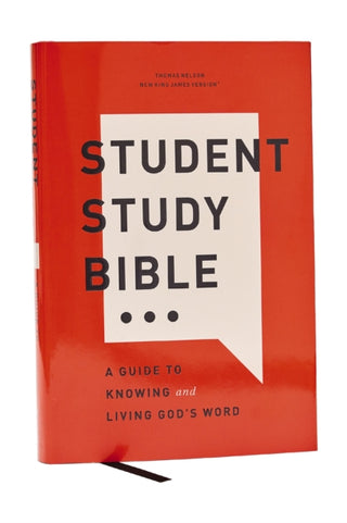 Cover image for 9781400340231 - Student Study Bible: A Guide to Knowing and Living God’s Word (NKJV, Hardcover, Red Letter, Comfort Print)