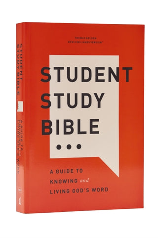 Cover image for 9781400340255 - Student Study Bible: A Guide to Knowing and Living God’s Word (NKJV, Softcover, Red Letter, Comfort Print)