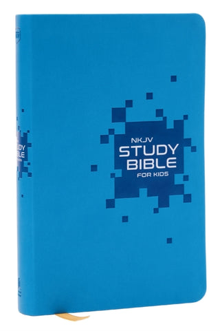 Cover image for 9781400342020 - NKJV Study Bible for Kids, Blue Leathersoft