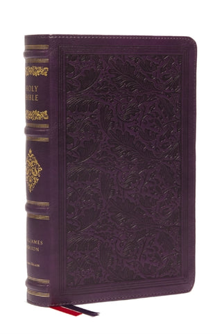 Cover image for 9781400344239 - KJV Large Print Reference Bible, Purple Leathersoft, Red Letter, Comfort Print (Sovereign Collection)