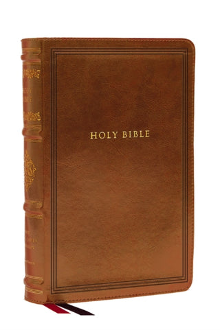Supplemental image for 9781400344345 - NKJV Large Print Reference Bible, Brown Leathersoft, Red Letter, Comfort Print (Sovereign Collection)