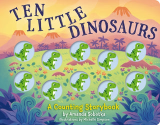 Cover image for 9781400344536 - Ten Little Dinosaurs