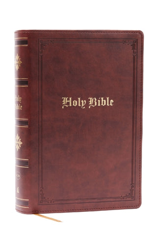 Cover image for 9781400345496 - KJV Holy Bible: Personal Size Giant Print, Brown Leathersoft, Red Letter, Comfort Print: King James Version