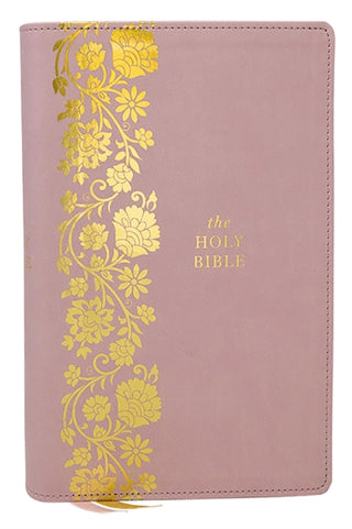 Cover image for 9781400347872 - KJV Personal Size Large Print End-of-Verse Reference Bible, Pink Leathersoft, Red Letter, Comfort Print