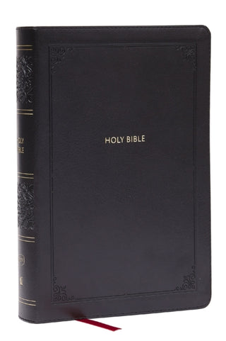 Cover image for 9781400349456 - KJV Giant Print End-of-Verse Reference Bible, Black Leathersoft, Red Letter, Comfort Print (Thumb Indexed)