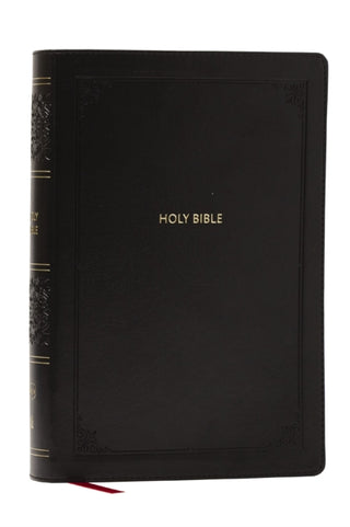 Cover image for 9781400349494 - NKJV Giant Print End-of-Verse Reference Bible, Black Leathersoft, Red Letter, Comfort Print (Thumb Indexed)