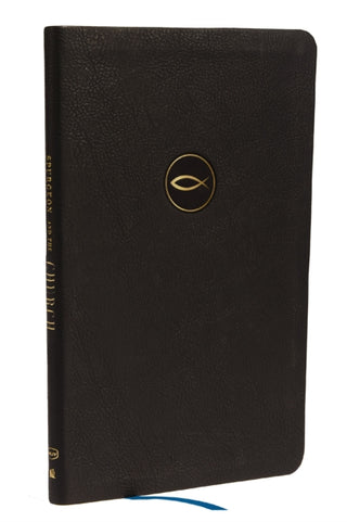 Cover image for 9781400350421 - Spurgeon and the Church: Acts through Revelation with Devotions from Charles Spurgeon (NKJV, Black Leathersoft, Comfort Print)