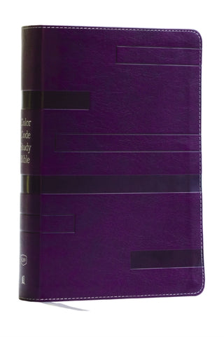 Cover image for 9781400350988 - KJV Color Code Study Bible, Revealing God's Truth Color by Color (Purple Leathersoft, Red Letter, Thumb Indexed)
