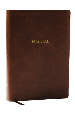 Cover image for 9781400351022 - NKJV Foundation Study Bible, Wide-Margin, Brown Leathersoft, Red Letter