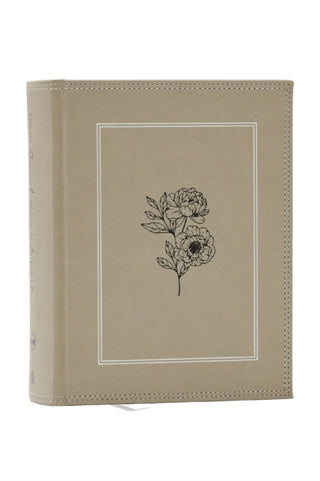Cover image for 9781400352333 - NKJV, Journal the Word Bible, Large Print: Reflect, Journal or Create Art Next to Your Favorite Verses (Stone Leathersoft over board, Red Letter)