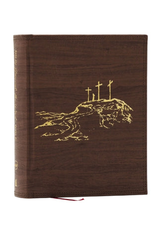 Cover image for 9781400352357 - NKJV, Journal the Word Reference Bible: Let Scripture Explain Scripture. Reflect on What You Learn (Brown Leathersoft over Board, Red Letter, Comfort Print)