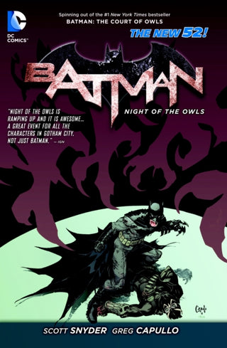 Cover image for 9781401242527 - Batman: Night of the Owls (The New 52)