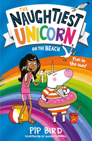 Cover image for 9781405297189 - The Naughtiest Unicorn on the Beach