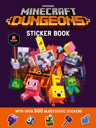 Cover image for 9781405299701 - Minecraft Dungeons Sticker Book