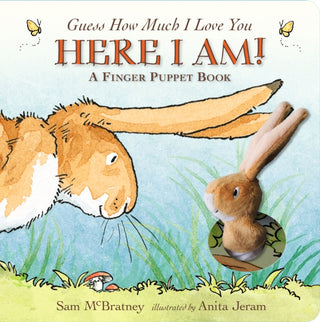 Cover image for 9781406361278 - Guess How Much I Love You: Here I Am A Finger Puppet Book