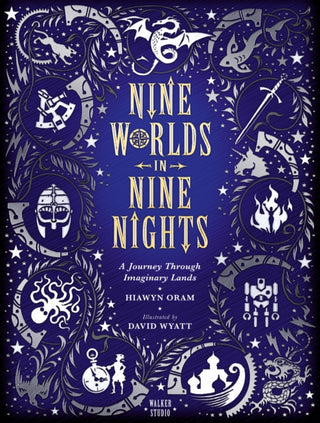Cover image for 9781406377705 - Nine Worlds in Nine Nights: A Journey Through Imaginary Lands