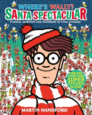 Cover image for 9781406378634 - Where's Wally? Santa Spectacular Sticker Activity Book