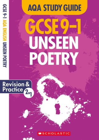 Cover image for 9781407183220 - Unseen Poetry AQA English Literature