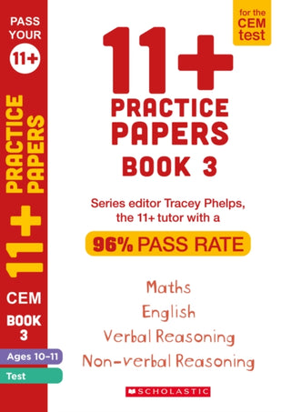 Cover image for 9781407190808 - 11+ Practice Papers for the CEM Test Ages 10-11 - Book 3