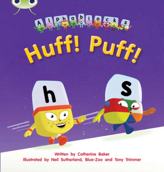 Cover image for 9781408279533 - Bug Club Phonics - Phase 2 Unit 5: Alphablocks Huff! Puff!