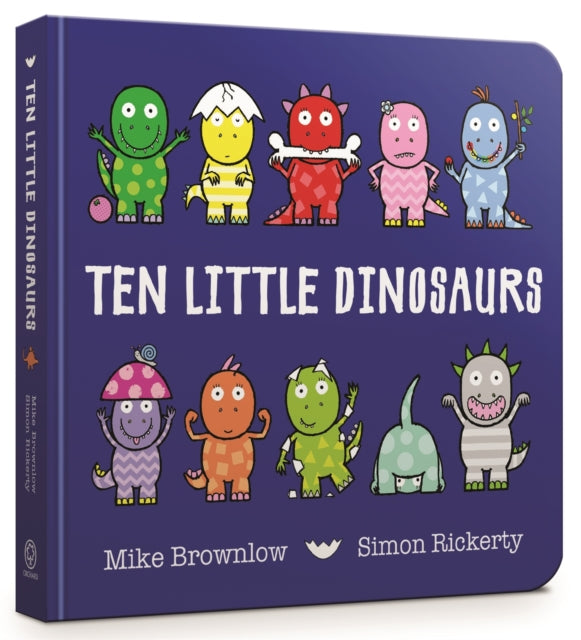 Cover image for 9781408346464 - Ten Little Dinosaurs Board Book