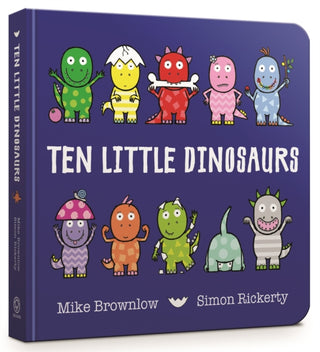 Cover image for 9781408346464 - Ten Little Dinosaurs Board Book