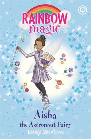 Cover image for 9781408355121 - Rainbow Magic: Aisha the Astronaut Fairy