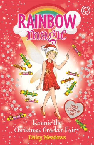 Cover image for 9781408356296 - Rainbow Magic: Konnie the Christmas Cracker Fairy