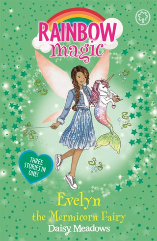 Cover image for 9781408357545 - Rainbow Magic: Evelyn the Mermicorn Fairy