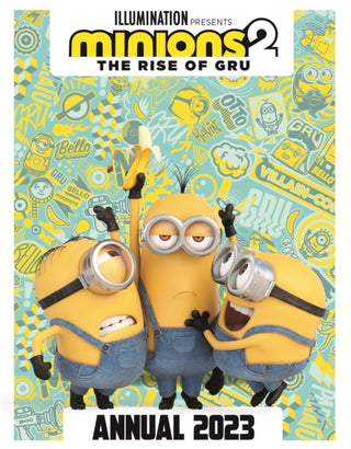 Cover image for 9781408361030 - Minions 2: The Rise of Gru Official Annual 2023