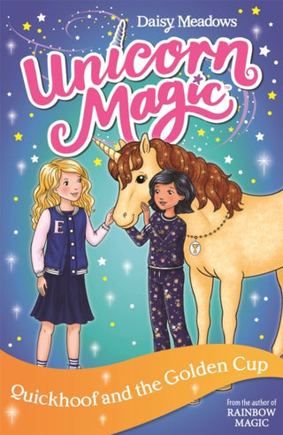 Cover image for 9781408361436 - Unicorn Magic: Quickhoof and the Golden Cup