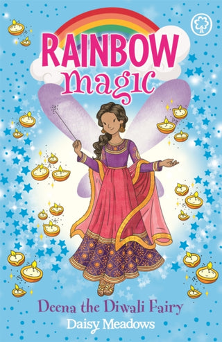 Cover image for 9781408362341 - Rainbow Magic: Deena the Diwali Fairy