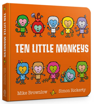 Cover image for 9781408363171 - Ten Little Monkeys Board Book