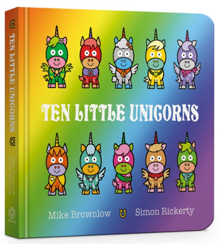 Cover image for 9781408364055 - Ten Little Unicorns Board Book
