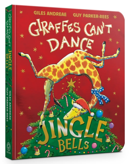 Cover image for 9781408371855 - Jingle Bells from Giraffes Can't Dance Board Book